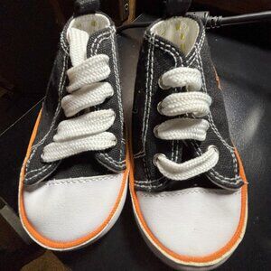 Baby Harley Davidson Sneakers, Size Large Free Shipping